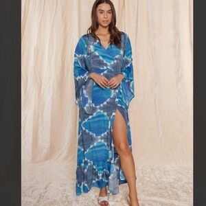 Raga Blue Dream Maxi Wrap Dress Size Large